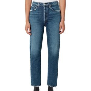 Agolde Riley high rose straight crop